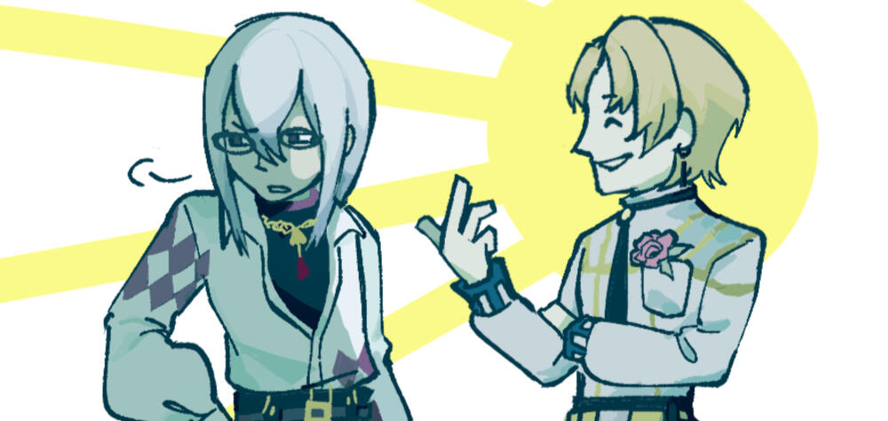 commission of rafal and alfred from fire emblem engage that i ordered from Okiroash